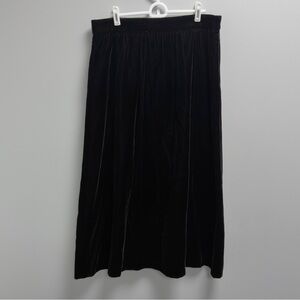 VTG Prophecy 90s Black Velvet Maxi Skirt S Whimsy Goth Dark Academia